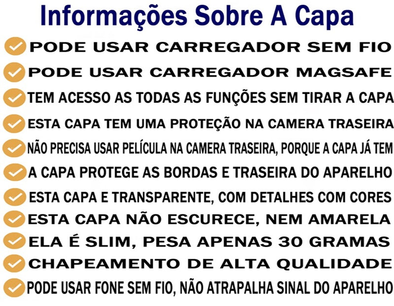 Capa Capinha IPhone 14 13 12 11 Pro Max Proteção De Câmera Luxo Magsafe Luxo